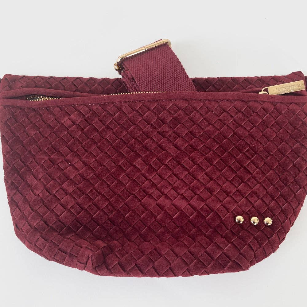 Pretty Simple - Wholesale Belt bag – Women’s - Suede Westlyn Woven Bum Bag15
