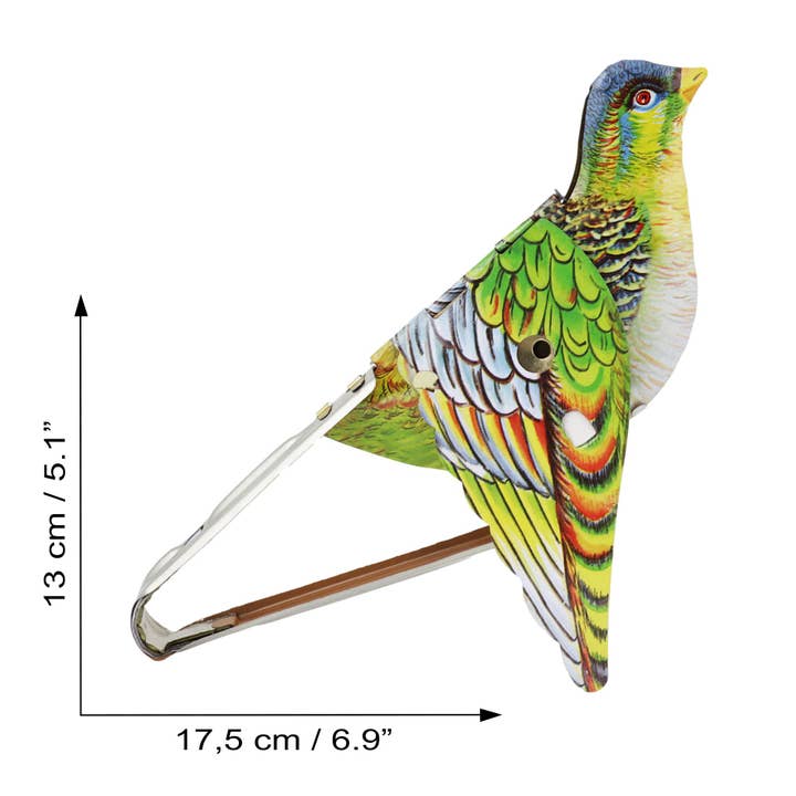 Tribal Trade GmbH - Wholesale Decorative Figurine - Tin toy bird whistling sparrow tin bird 014