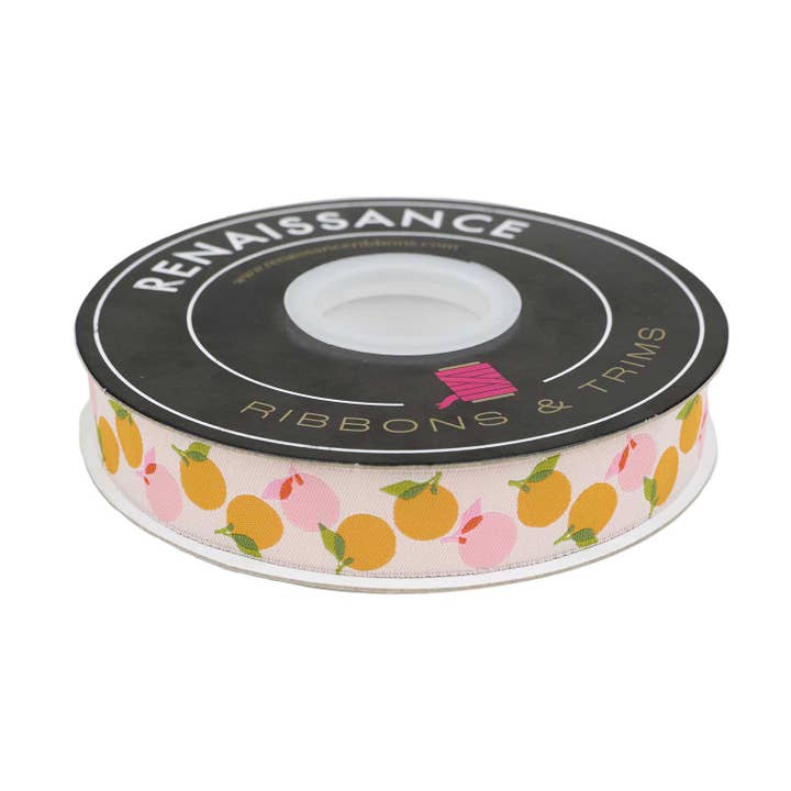 Bästa dagen - Apelsiner i naturlig 7/8" - av Melody Miller - 15 yards rulle för wholesale av Renaissance Ribbons