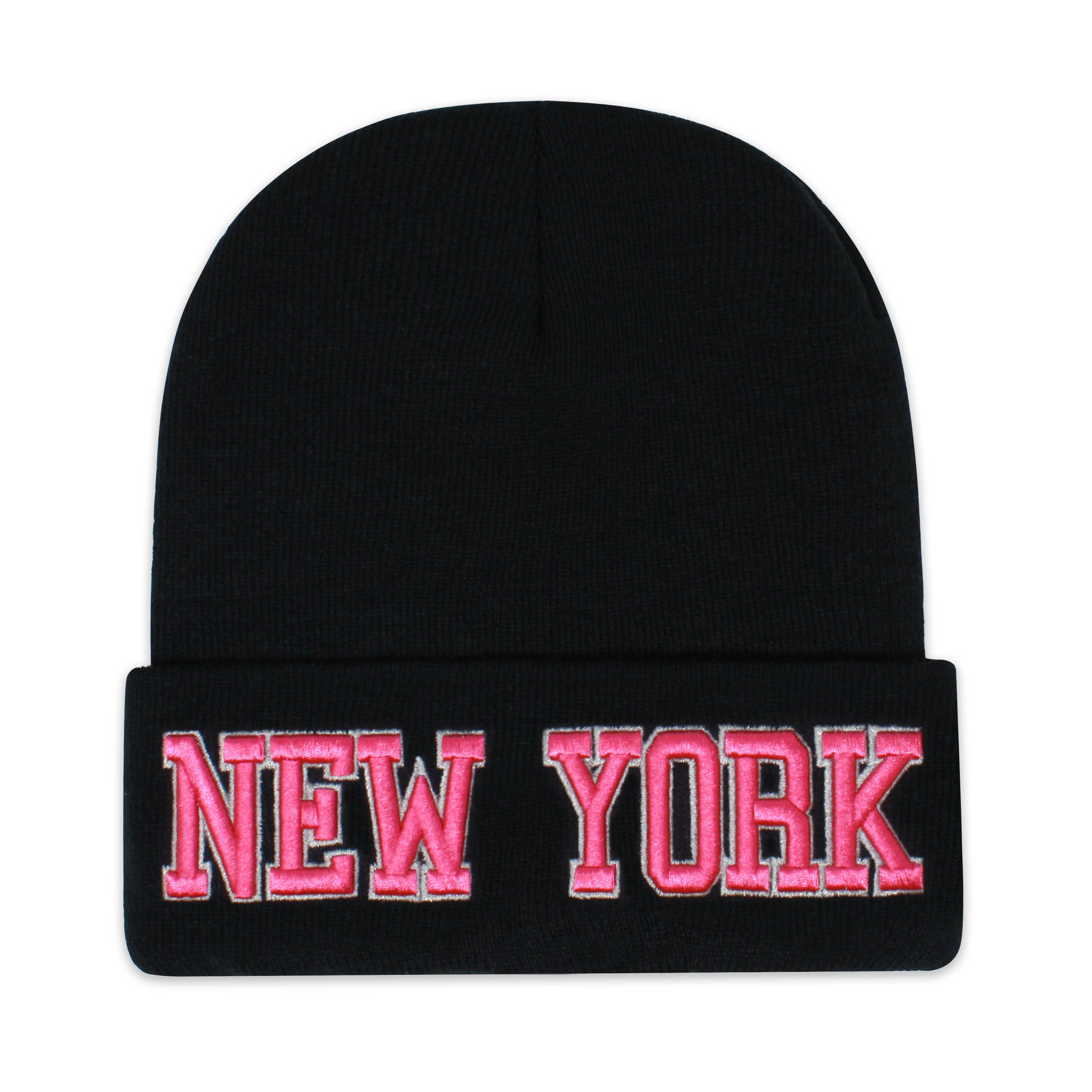 ChoKoLids - Vente Bonnet – unisexe - Bonnets noirs en tricot brodé 3D Football Sports Team City23