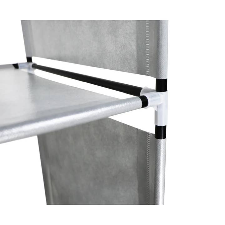 J&V TEXTILES - Wholesale Bedroom furniture - Portable Free Standing Closet with 8 Storage Shelves, 2 Hanging Rod & 4 Pockets9