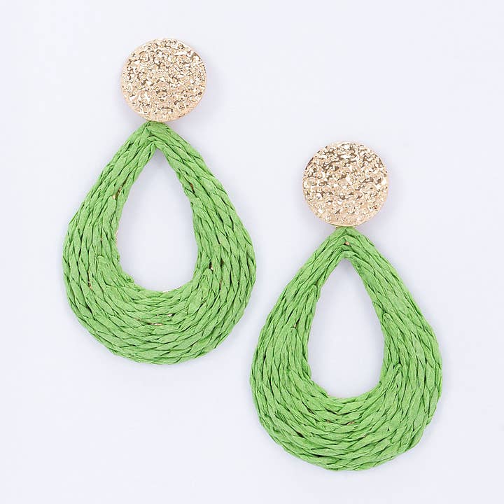 3AM BY H&D ACCESSORIES - Wholesale Dangle Earrings - Metal and Paper Earring