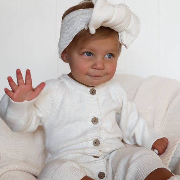 Brave Little Lamb the Label - Wholesale Fashion Headband - Baby - Luxe Knit Headband | Ivory5