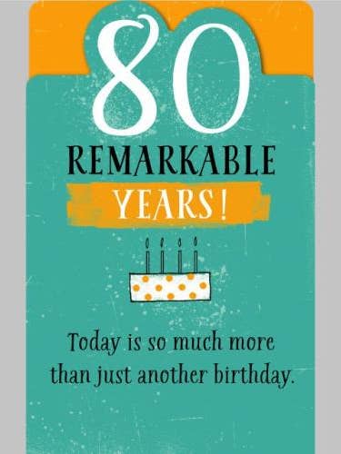 Birthday Age 80 | AGVL | MD | $6905518 for wholesale by DICKENS INC.