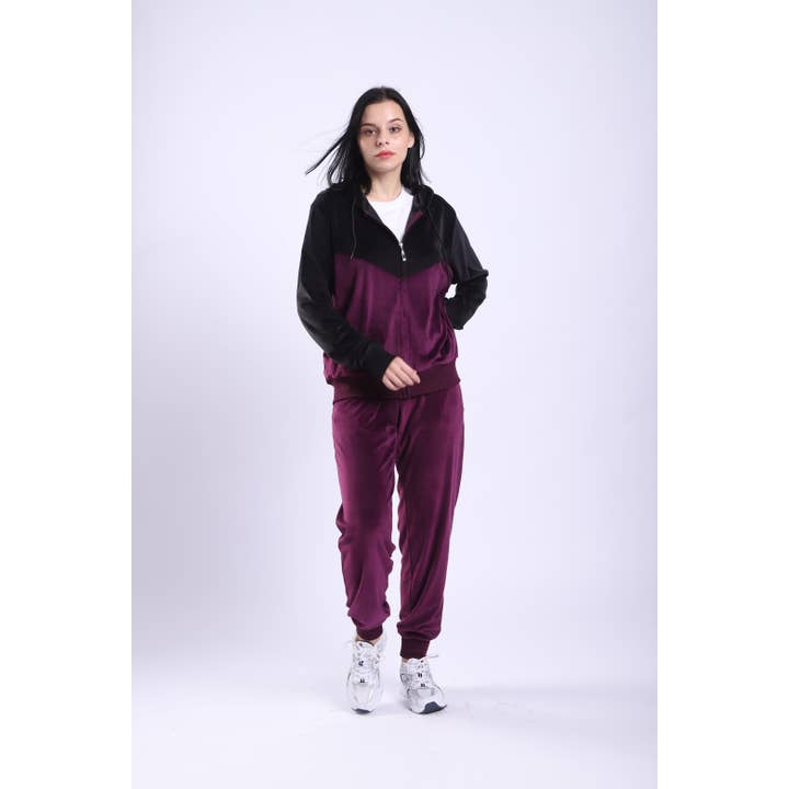 LeeHanTon - Wholesale Lounge Set - Women's - LeeHanTon Ladies 2PC Casual Velvet Set4