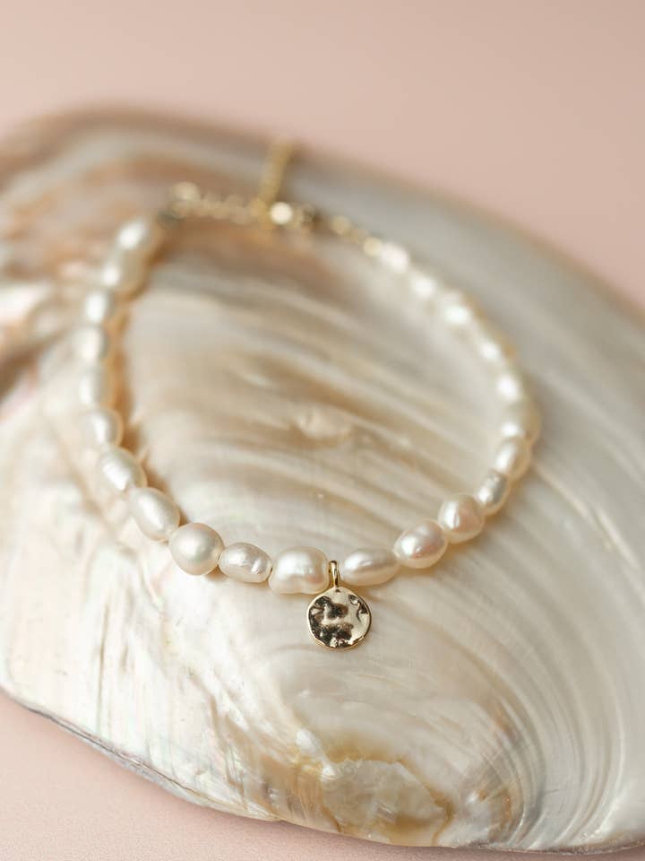 Golden Tide Freshwater Pearl Bracelet for wholesale by Lumi + Sol