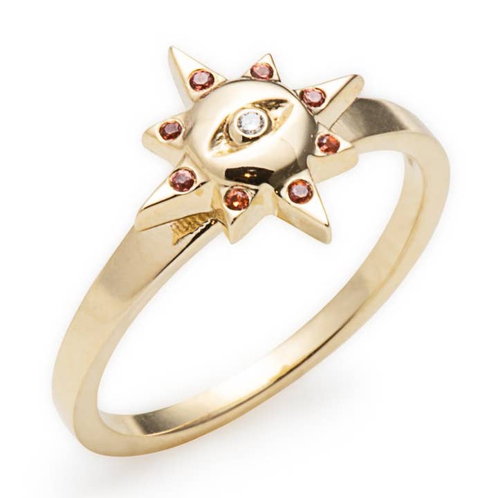 Sapphire Helios Ring for wholesale by KIL N.Y.C.