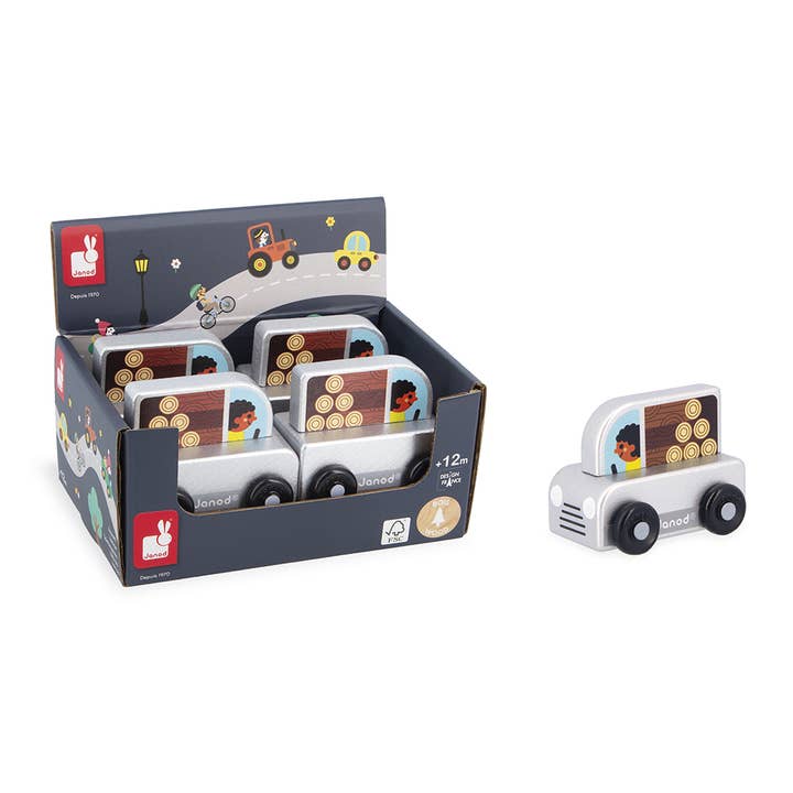 Crossroads | Countryside | Logging Truck | Display x4 for wholesale by Janod