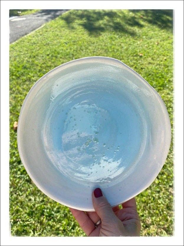 MEDIUM DISH - DESSERT COLLIOURE AQUA for wholesale by MARTINAS HOME