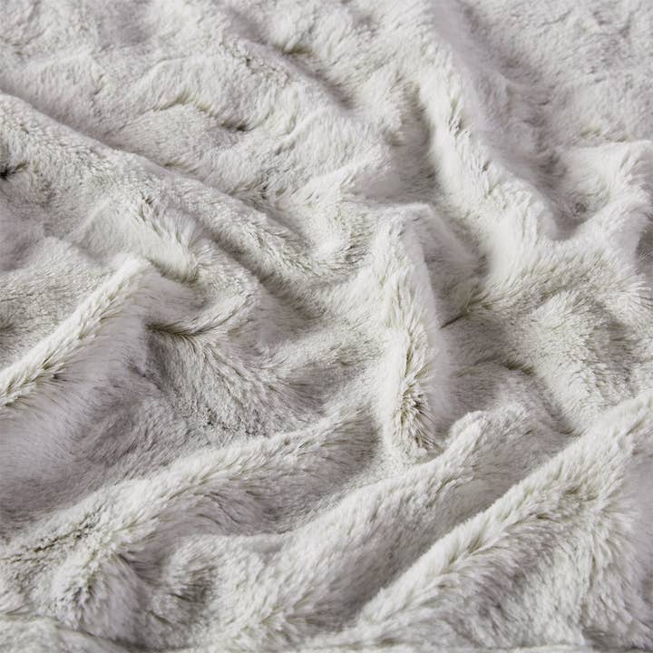 Olliix - Wholesale Throw Blanket - Oversized 60x70" Faux Fur Throw Blanket, Snow Leopard3