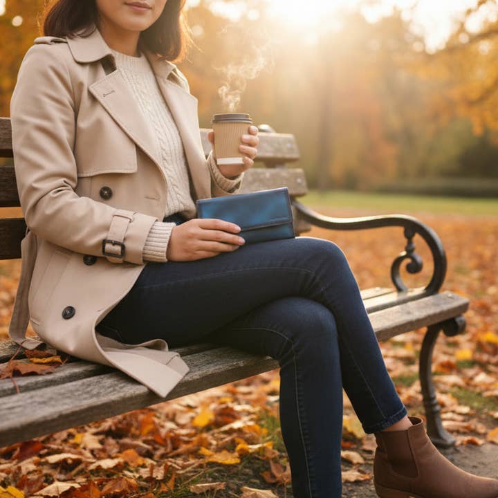 Alta Quero - Wholesale Crossbody Bag - Women's - Textured Leather Essentials Set– Wallets Crossbody BlueBlack3