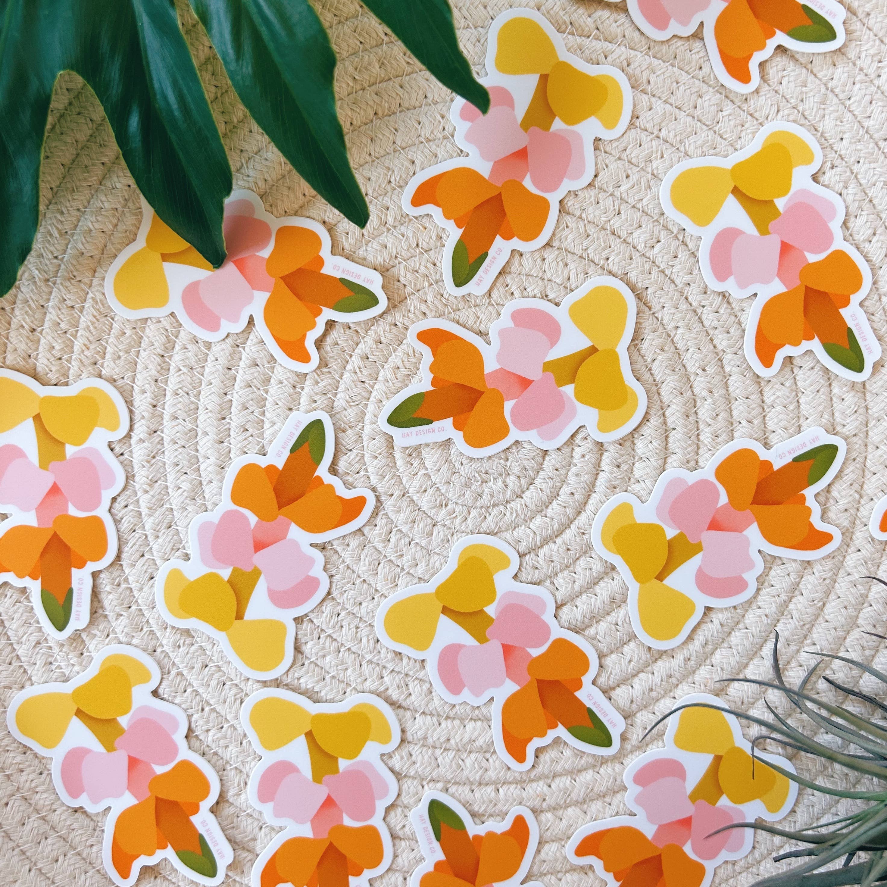 Hay Design Co. - Wholesale Sticker - Puakenikeni Hawaiian Lei Flower Sticker2