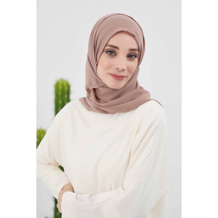 Aisha's Design - Wholesale Hijab – Women’s - Instant Chiffon Shawl Headscarf for Women with Cotton Bonnet Chiffon Turban Cap, Ready-to-Wear Soft Chiffon Shawl Instant Hijab Wrap,PS-46160