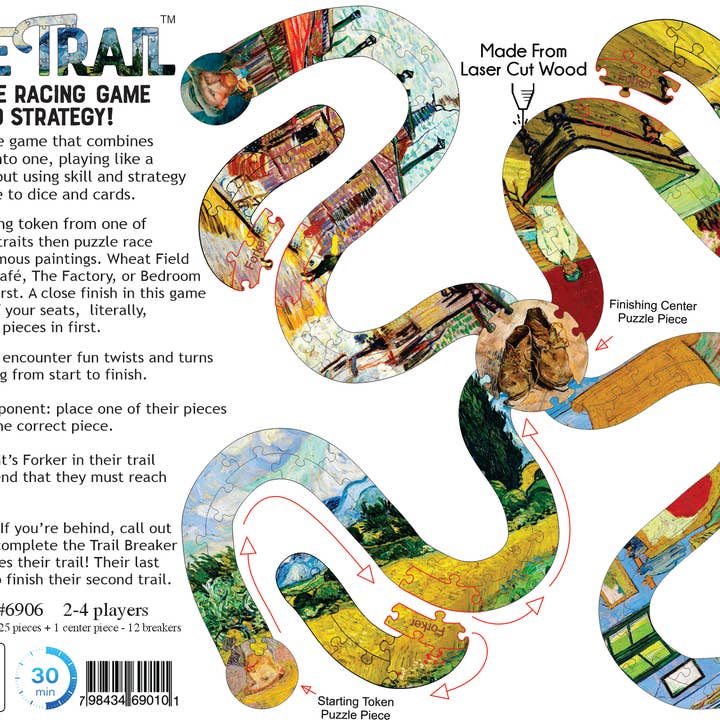 Green Tree Jewelry - Wholesale Puzzle - Adult - Race to find Van Gogh's Shoes - Puzzle Trail Game #69011