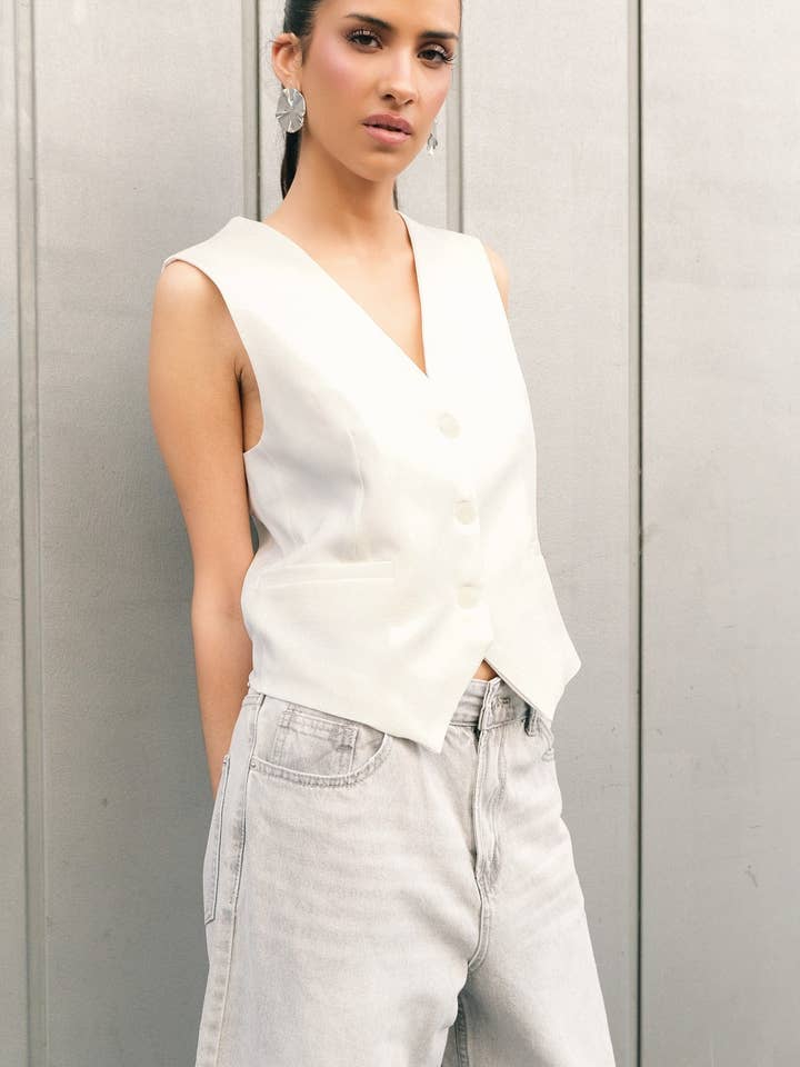 Grey OVERSIZE DENIM BERMUDA for wholesale on Faire1