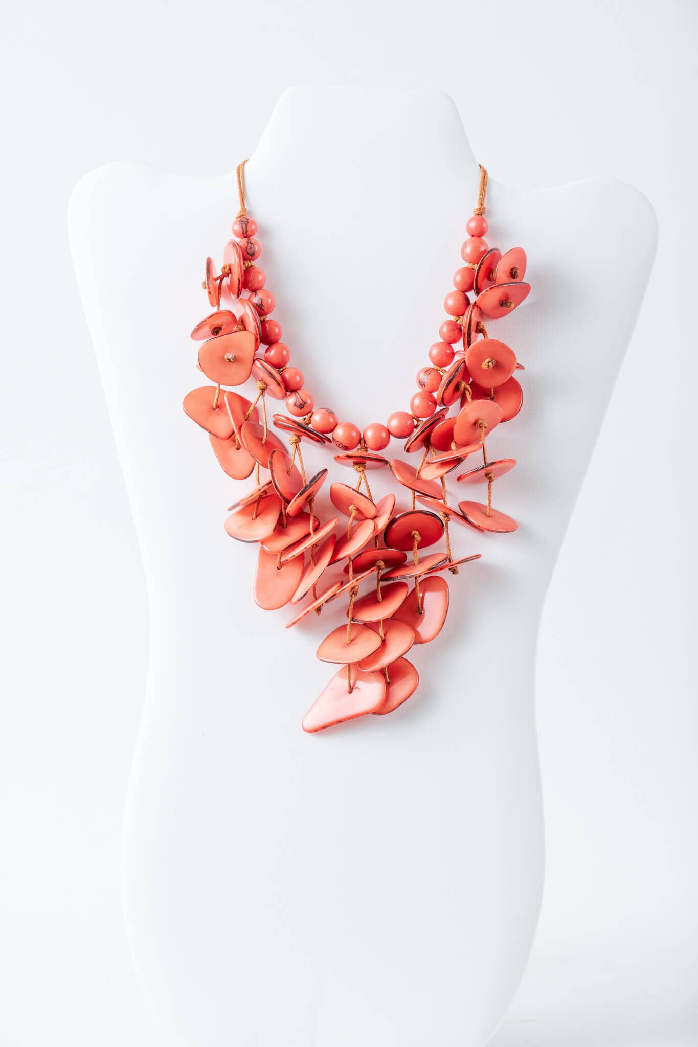 TaguArtsy - Wholesale Pendant/Charm Necklace - Ivy cascading tagua necklace Assorted Colors9