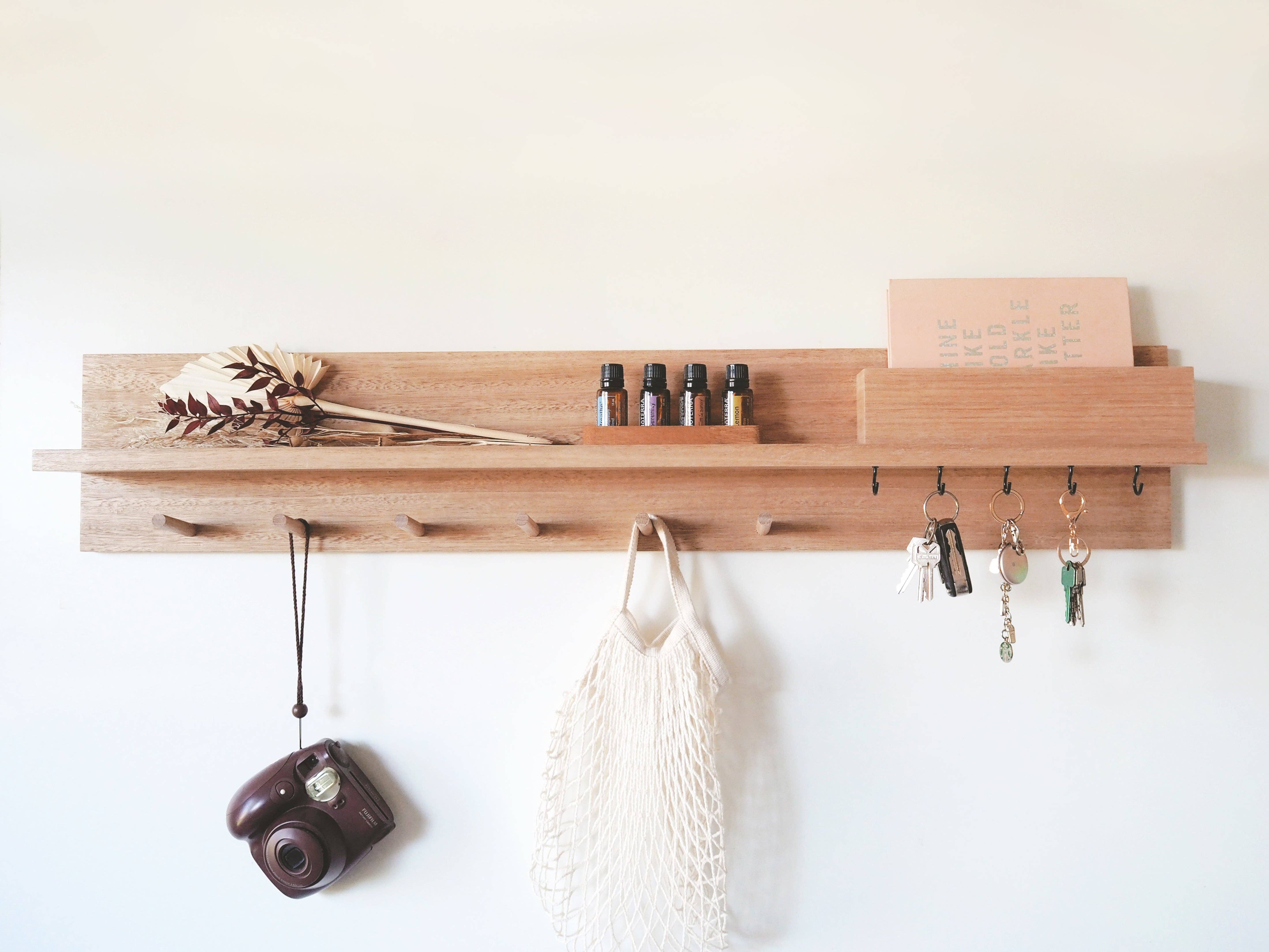 Woodyoubuy – wholesale Vägghylla – Allt i ett Entryway Arrangör1