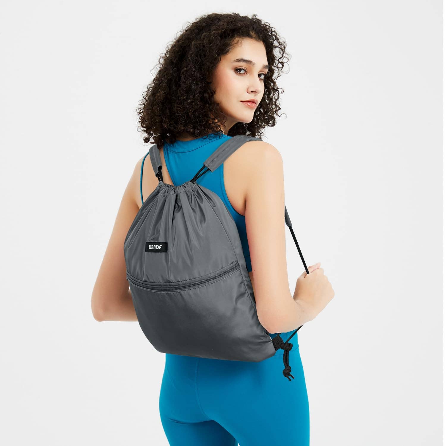 wandf - Wholesale Tas met trekkoord - Uniseks - Sportieve rugzak met trekkoord en dubbele schouderpads57