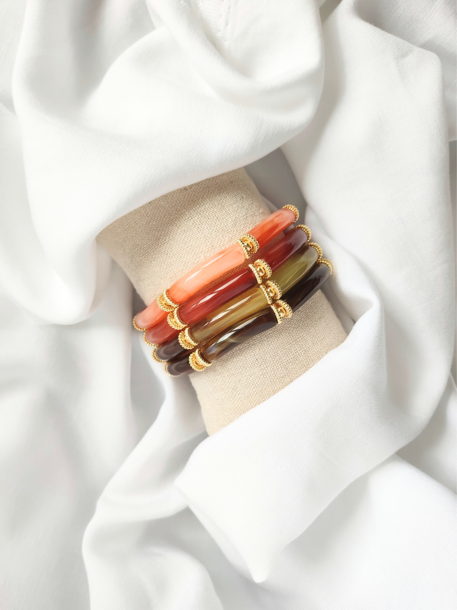 L'Atelier d'Artémis - Venta al por mayor Pulsera de cuentas - Pulsera elástica SALMA17