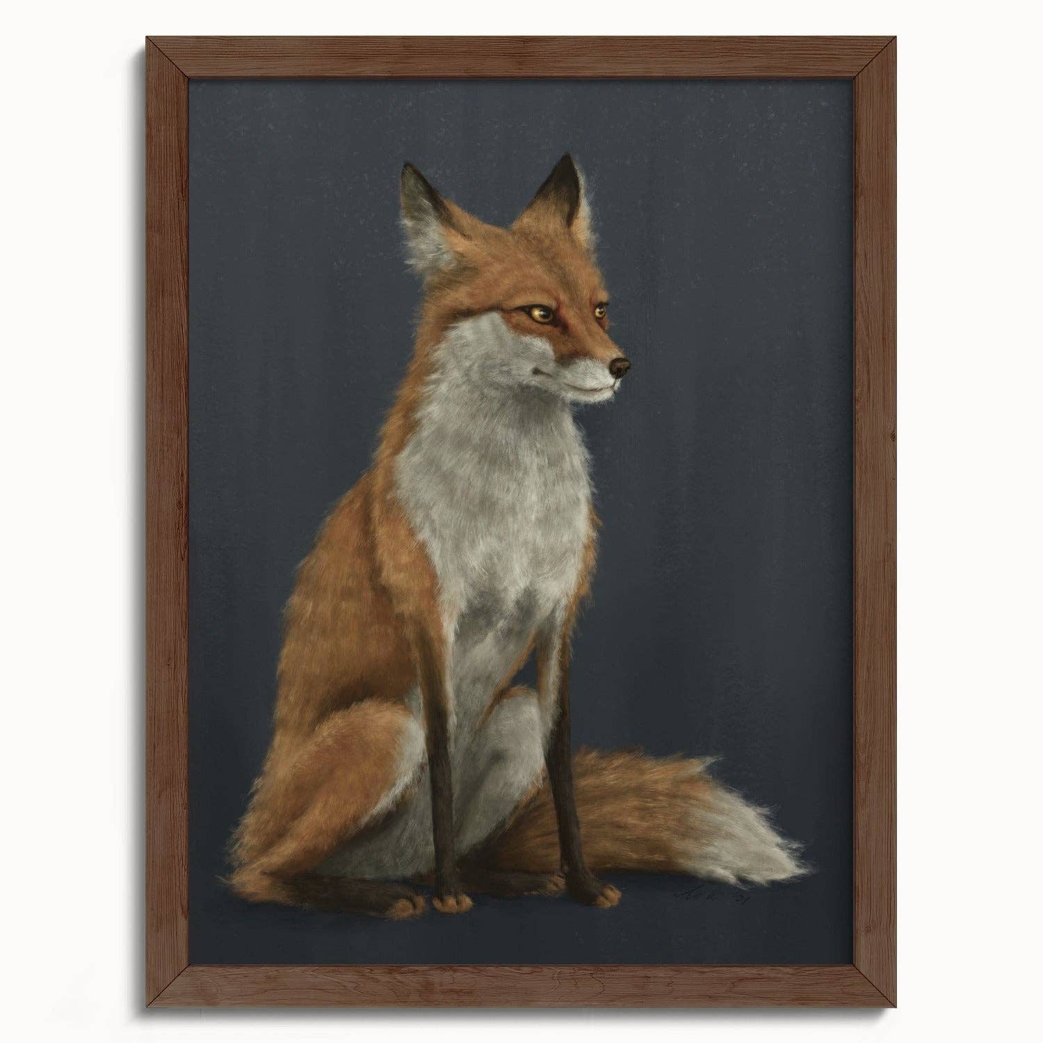 The Ugly Cat Studio - Wholesale Art Print - Red Fox Fine Art Print - Blue Edition16