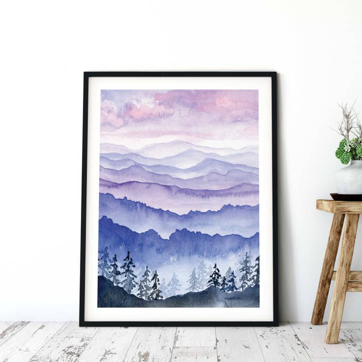 MARISAMADE - Wholesale Art Print - Blue Ridge Mountains Art Print1
