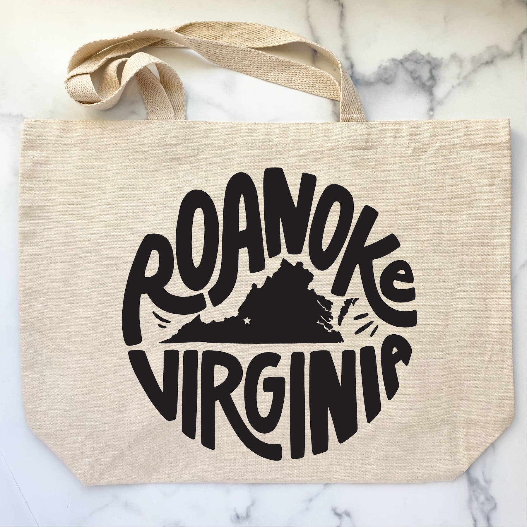 Billie Claire Illustration (Handmade) - Wholesale Tote Bag - Women's - Custom CITY / STATE Tote Bags (Round Lettered Design)6