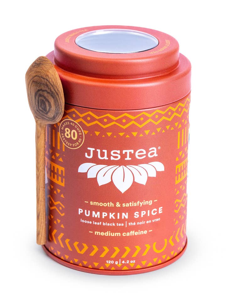 JusTea Pumpkin Spice Loose Leaf Tea for wholesale by Swahili | AFRICAN MODERN