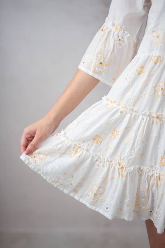 Lula Natura - Vente Robe – femme - ROBE LÍA BLANCHE3