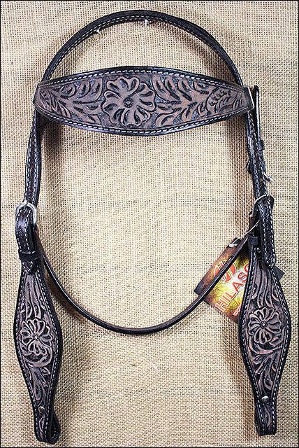 HILASON - Wholesale Horseback Riding Gear - HILASON Western Horse Headstall Breast Collar Set Tack Genuine American Leather | For Horses Headstalls45