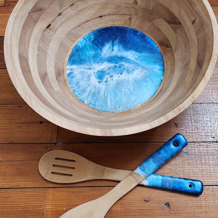 Oceano - taça de madeira ondulada por atacado de Surf to Sand