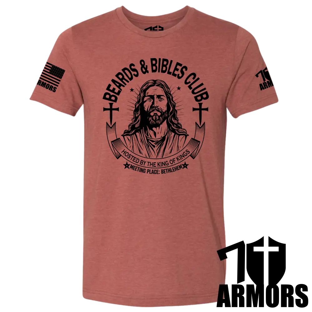 7 ARMORS APPAREL - Wholesale Screen Printed T-Shirt - Men's - BEARDS AND BIBLES CLUB T-SHIRT2