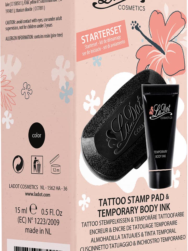 KIT DE INICIAÇÃO LADOT — TAMPÃO + TINTA CORPORAL TEMPORÁRIA por atacado de Graine Créative