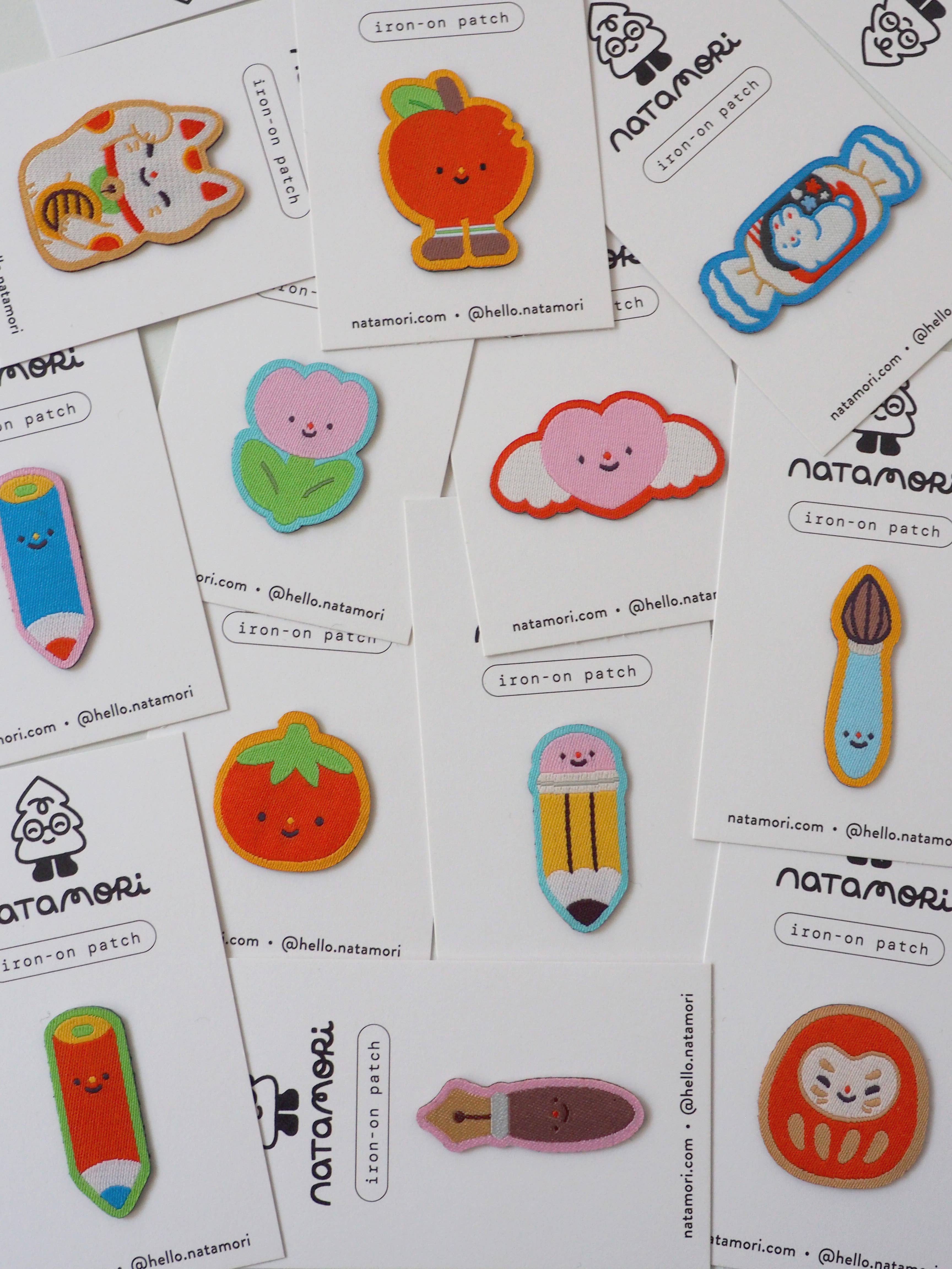 natamori – wholesale Patch – red pencil • iron-on patch3