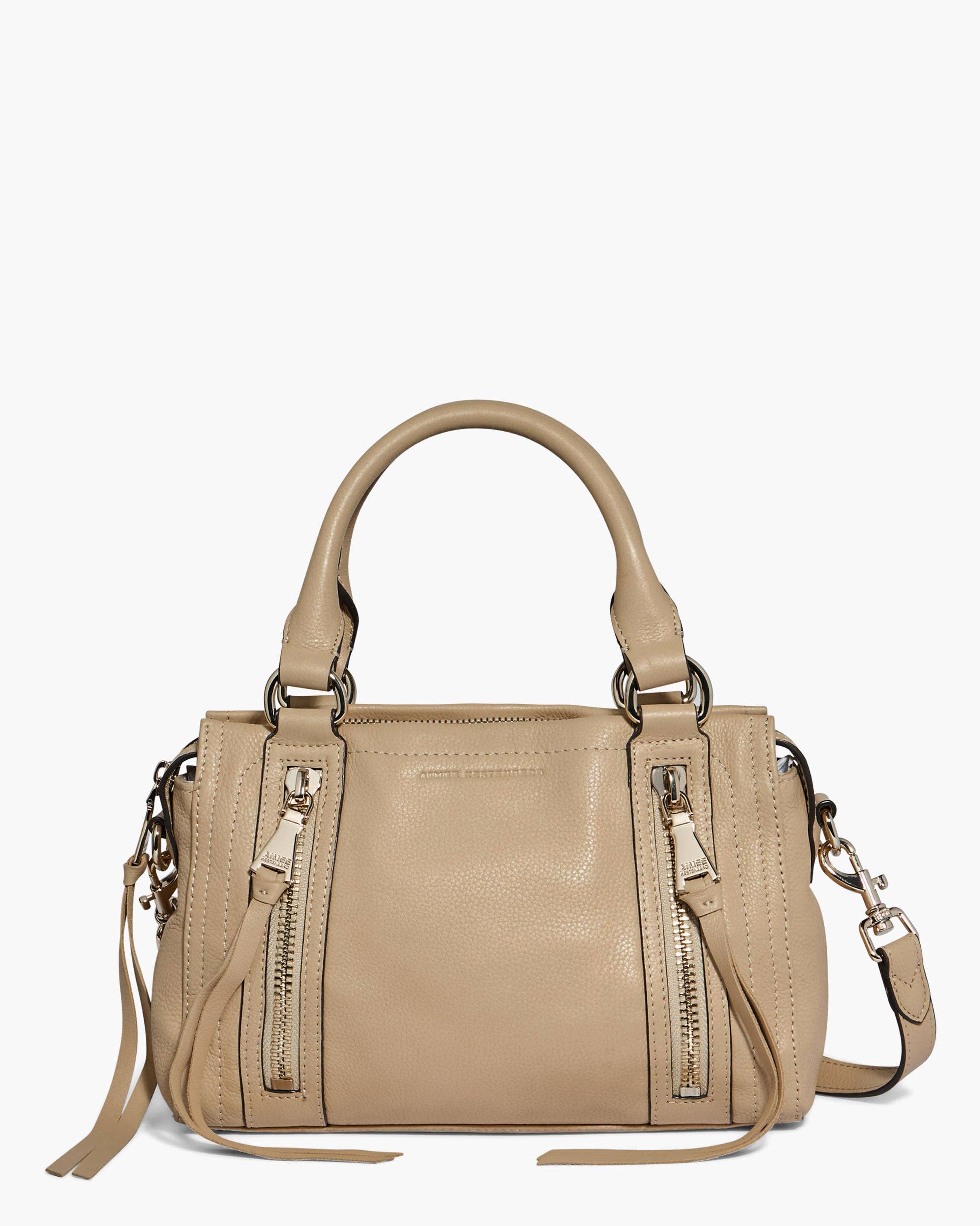 Camel Zip Me Up Mini Satchel for wholesale on Faire