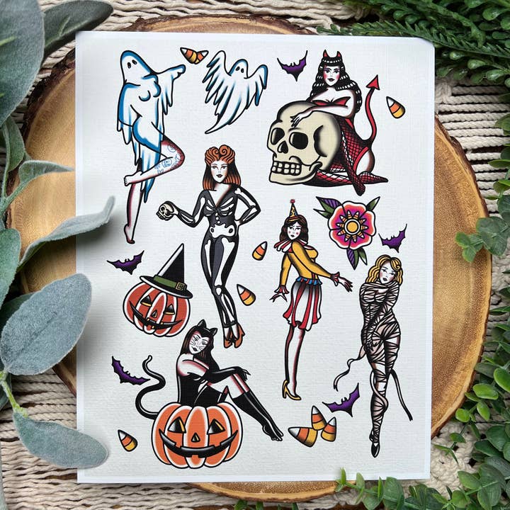 Holli Rose Art - Vente Affiche d'art - Impression Flash Art de Spooky Babes, partie 2