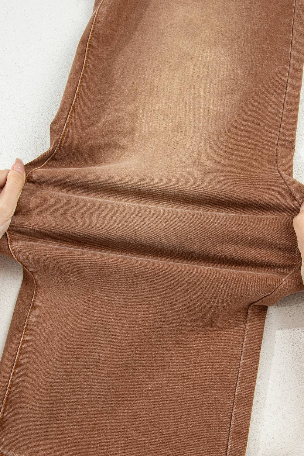 66DISCO - Vente Jean – femme - Jean droit pour femme à poches plaquées minimalistes7