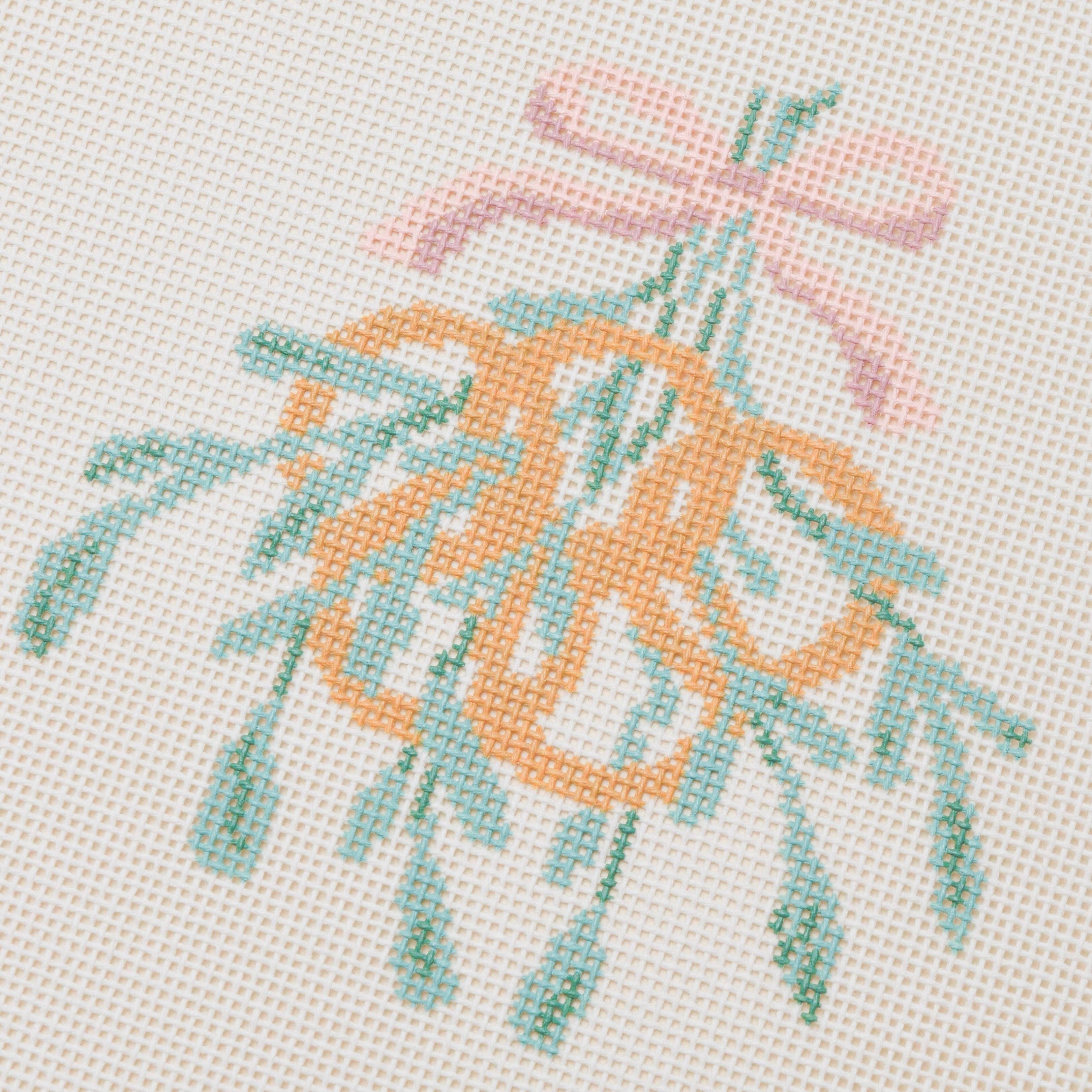 La Fete Needlepoint - Venta al por mayor Material para bordado/punto de cruz - 12 Días de Navidad - Cinco Anillos de Oro Lienzo de Punto de Aguja Pintado a Mano1