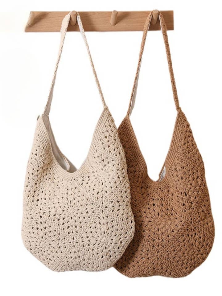 Cosbai - Boho Crochet Tote Bag - Large & Classic for wholesale by Funkyrel® Atzbranding Limited
