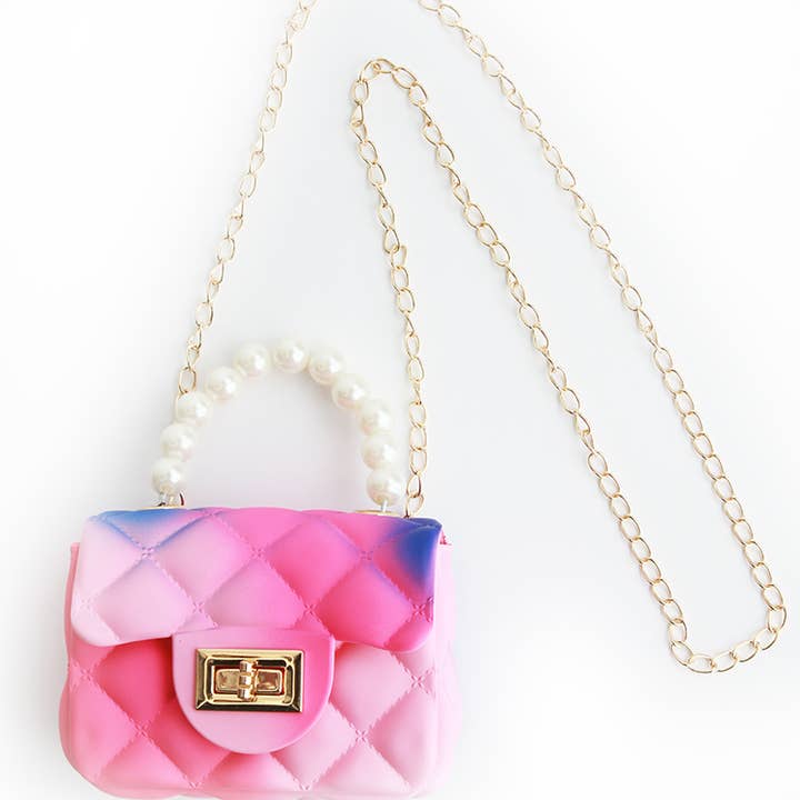 Sparkle Sisters by Couture Clips - Wholesale Crossbody Bag - Kids - Hot Pink Jelly Purse