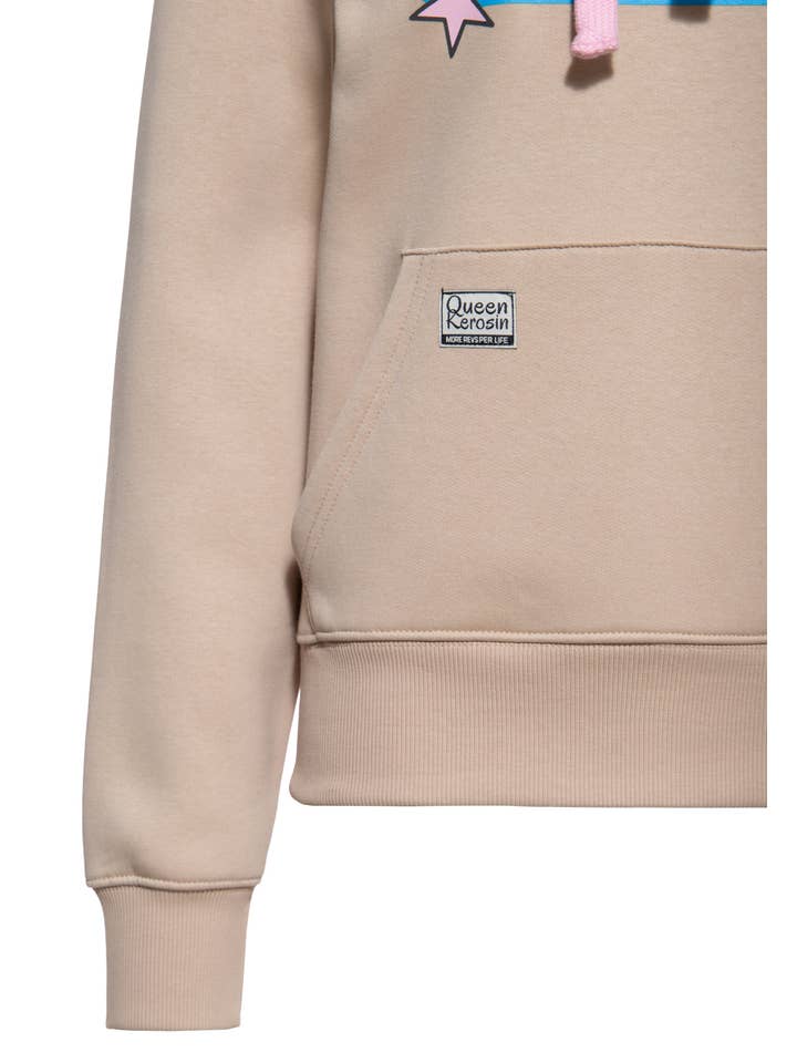 beige Felpa con cappuccio «Man Eater» in vendita all'ingrosso su Faire3