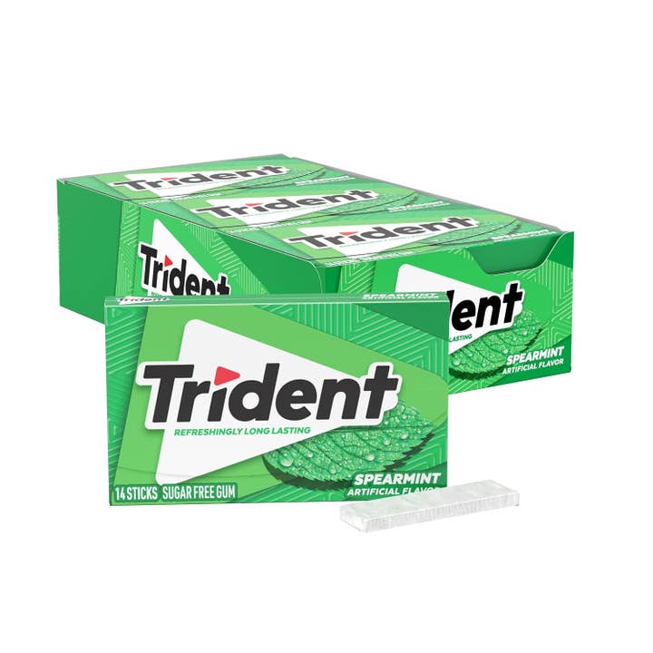 Trident Spearmint 14 pcs 12 paquets pour la vente par Snacky Candy