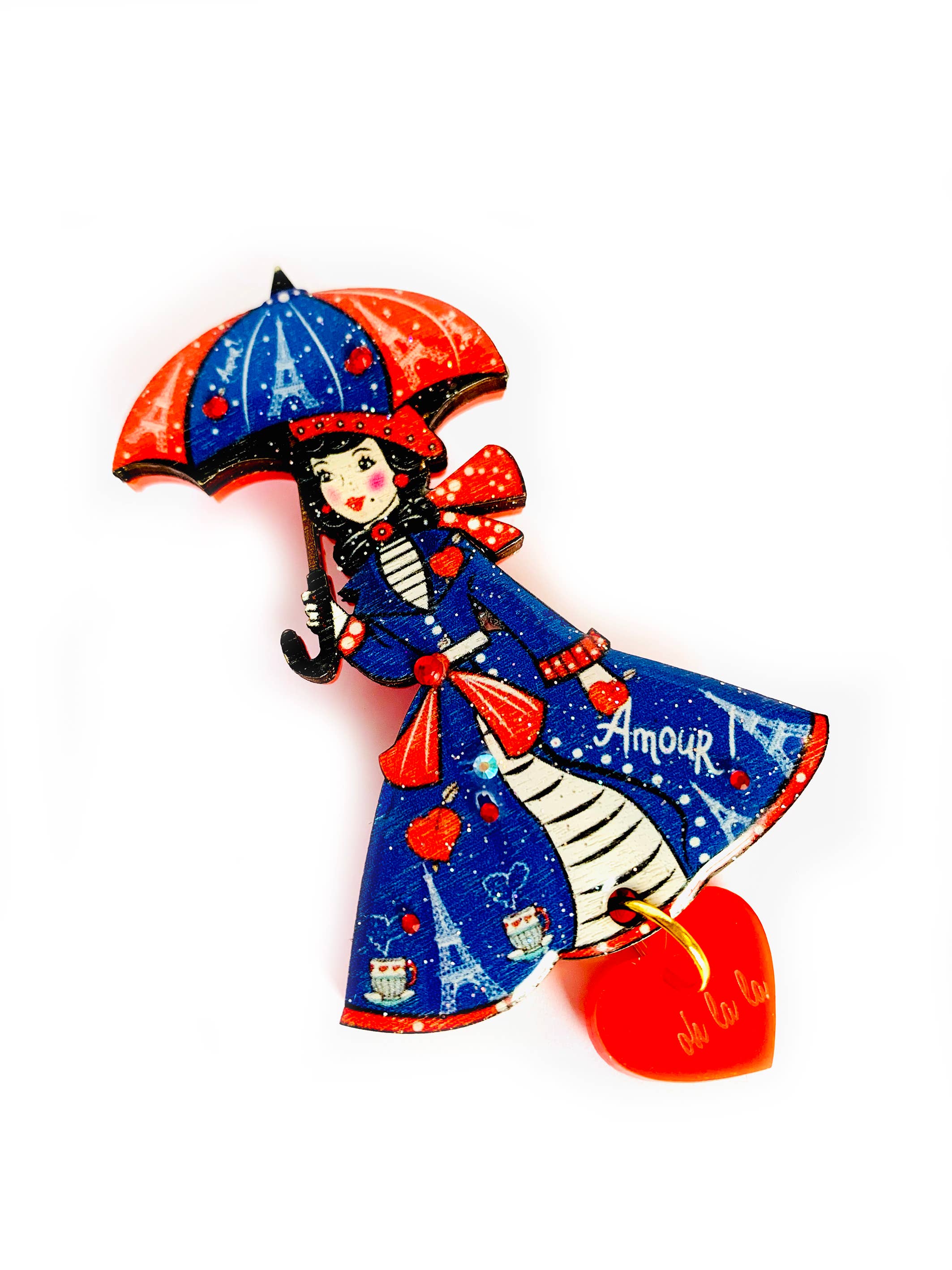 Rosie Rose Parker - Wholesale Brooch - Paris jewellery brooch acrylic brooch quirky pins cool gifts6