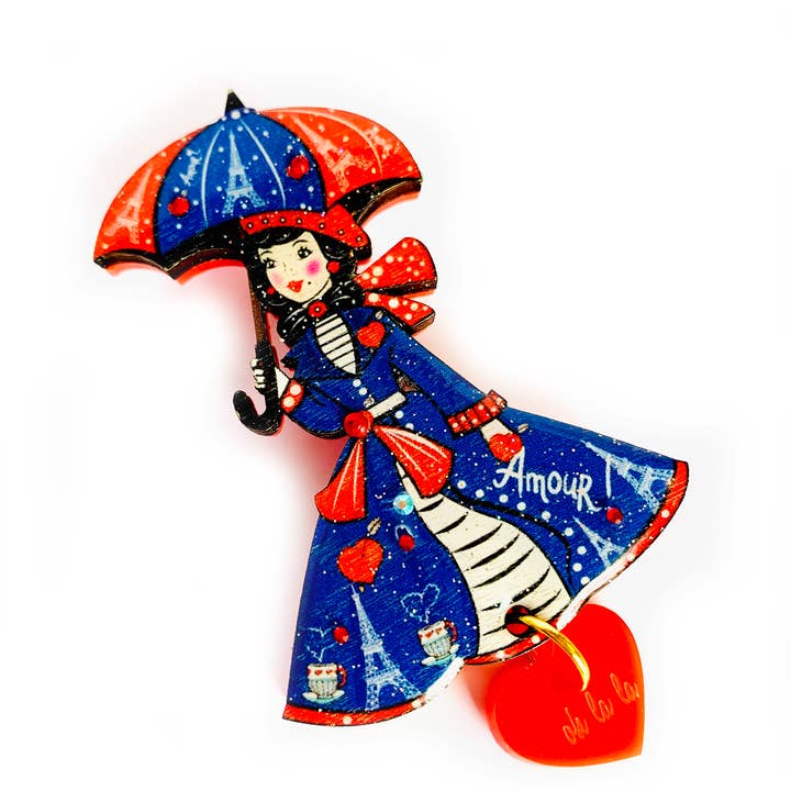 Rosie Rose Parker - Wholesale Brooch - Paris jewellery brooch acrylic brooch quirky pins cool gifts6