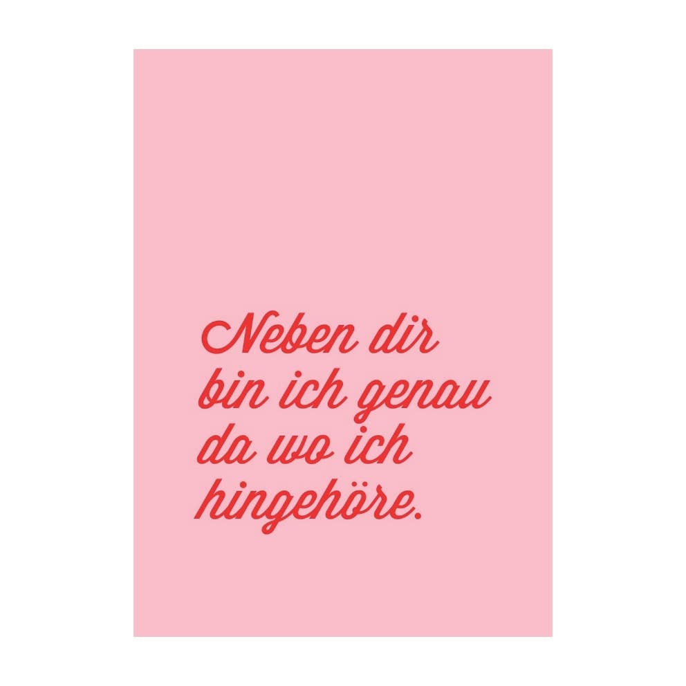 Kaufhaus Mitte - Vendita all'ingrosso Cartoline - Cartolina "Accanto a te"0