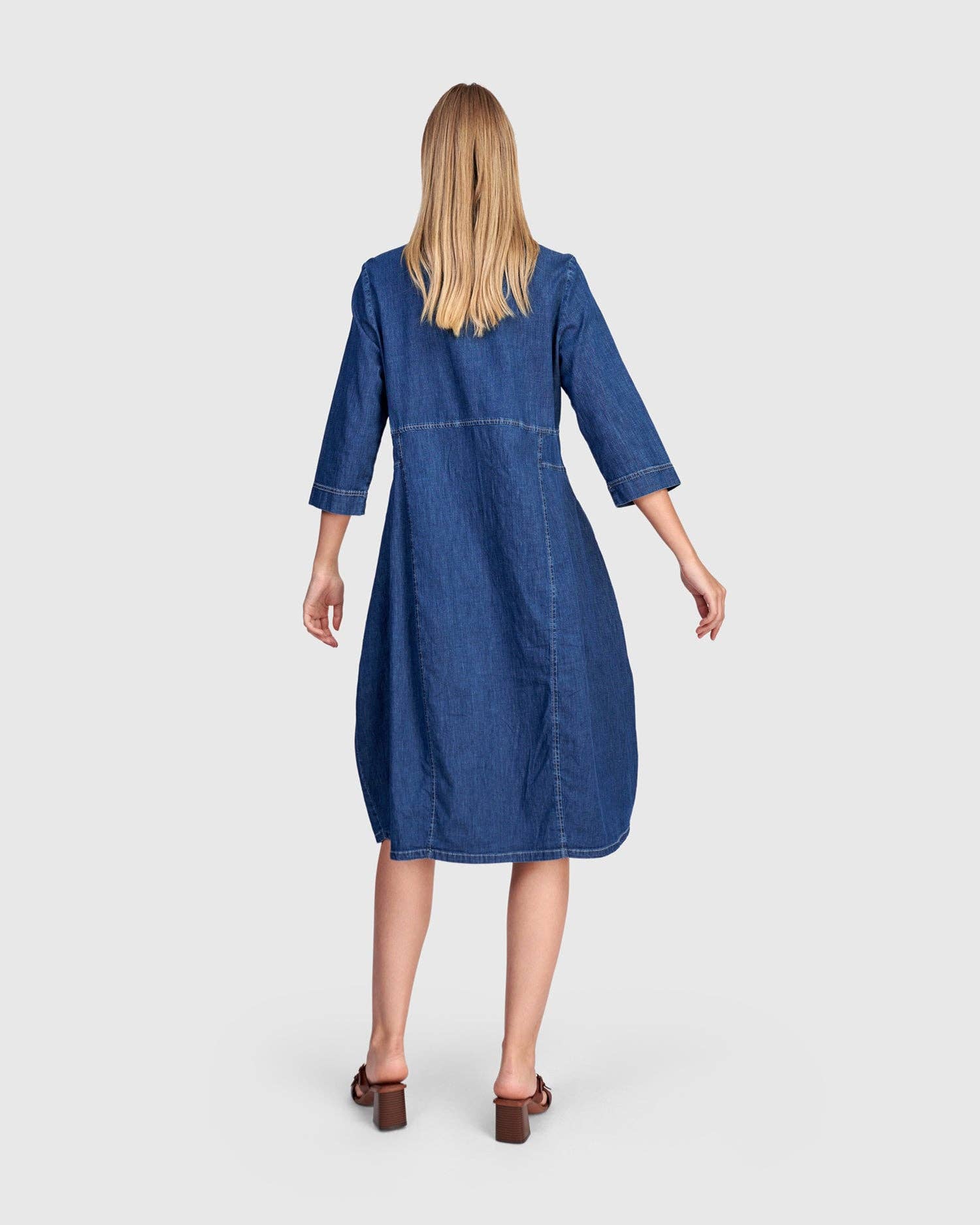 Harper Shirtdress, Denim for wholesale on Faire3
