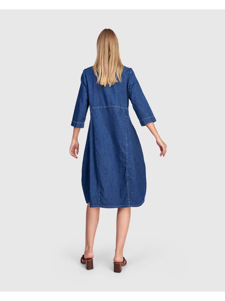 Harper Shirtdress, Denim for wholesale on Faire3