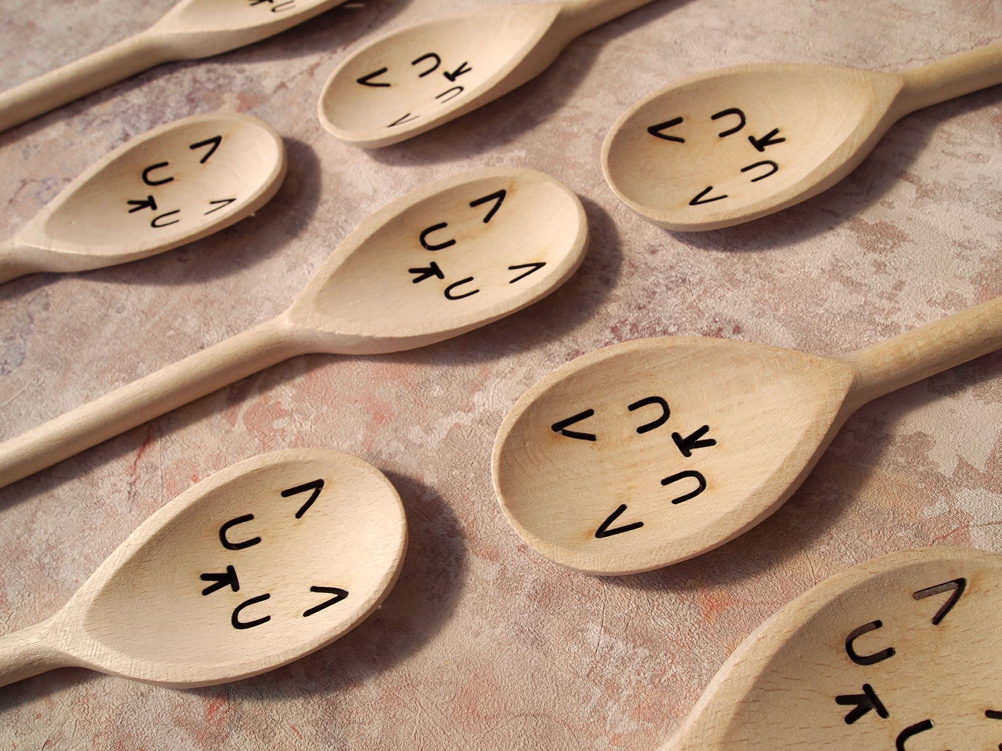 I LIKE CATS – Colher de cozinha por atacado – Colher de pau com cara de gato sonolento utensílio de cozinha5