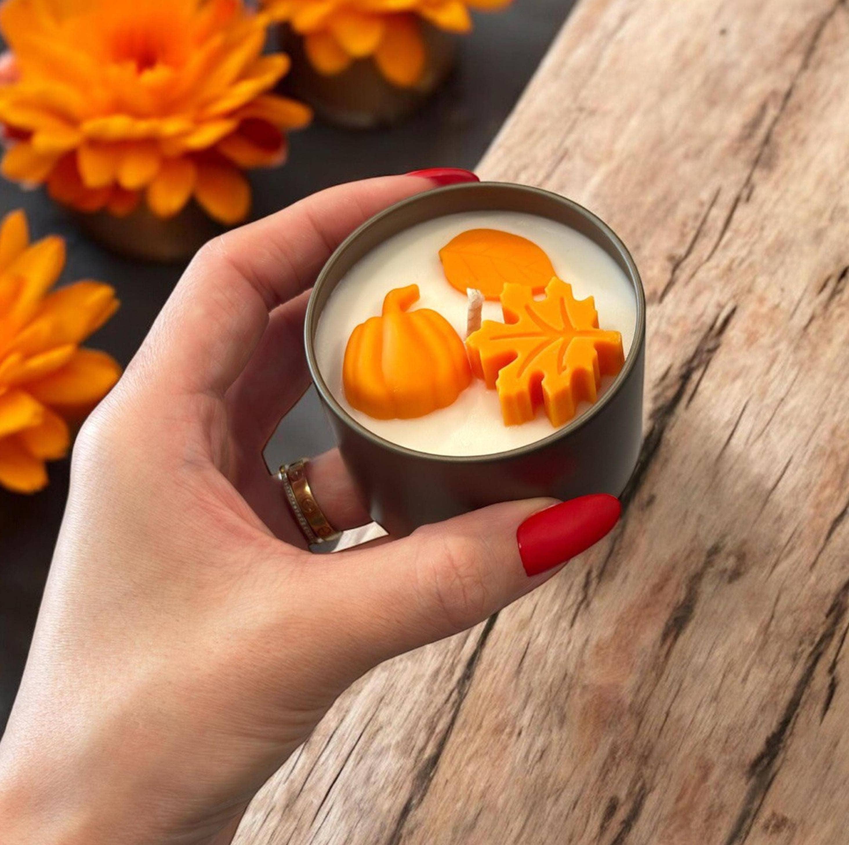 Karly’s Candles – wholesale Travel candles – Fall Candles 4oz - Thanksgiving Gifts & Personalized Favors6