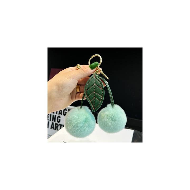 FurDecoration - Vendita all'ingrosso Portachiavi - Donna - Portachiavi per auto Cherry Rabbit Hair Otter7