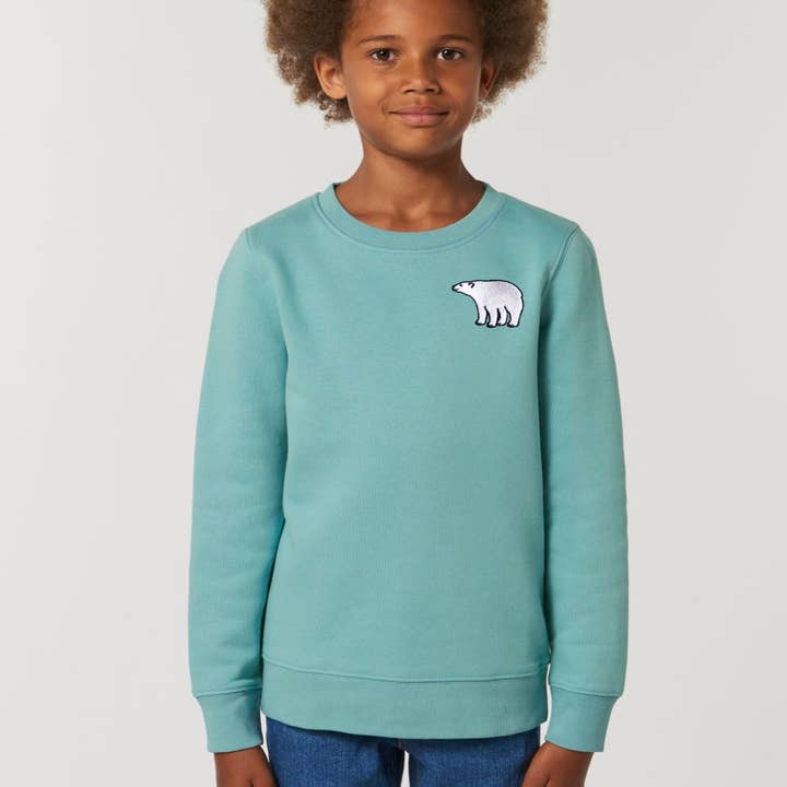 sudadera de algodón orgánico oso polar - niños para venta al por mayor de Tommy & Lottie